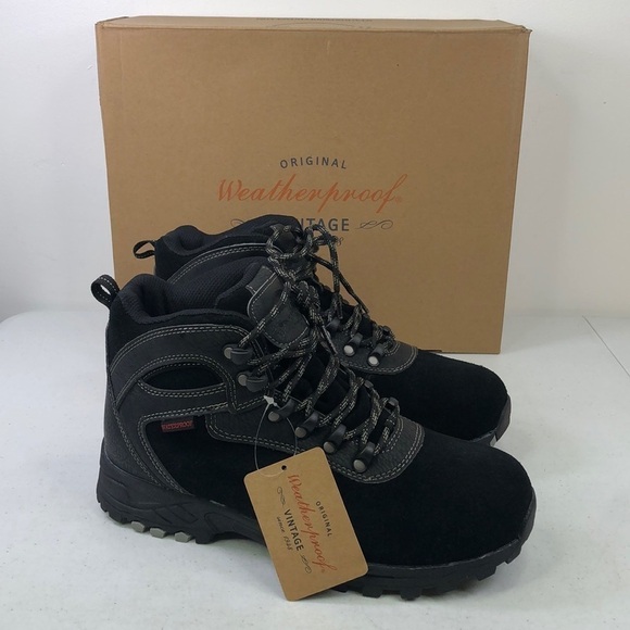 Weatherproof Vintage Jason 2 Black Lace Up Boots